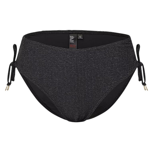 Black - Front - Biba Womens-Ladies Textured Hipster Bikini Bottoms