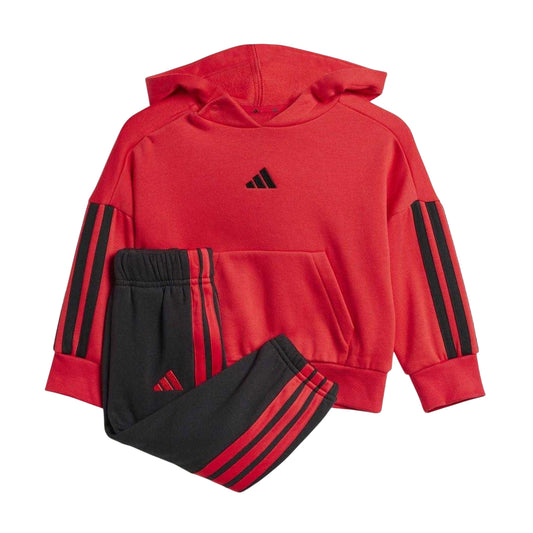 Red-Black - Front - Adidas Baby Essentials Hoodie And Joggers Set Set