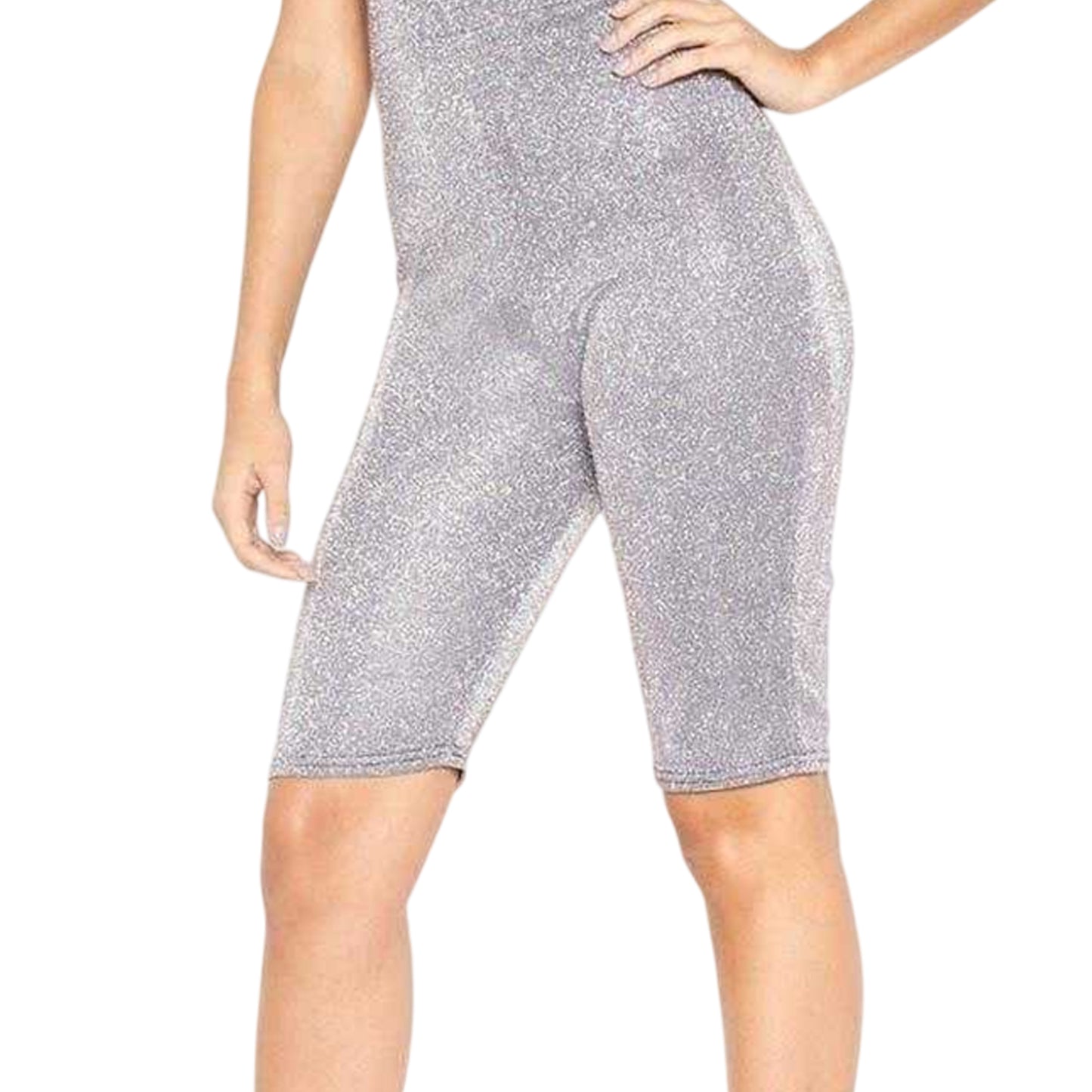 Lilac - Side - Missy Empire Womens-Ladies Glitter Unitard