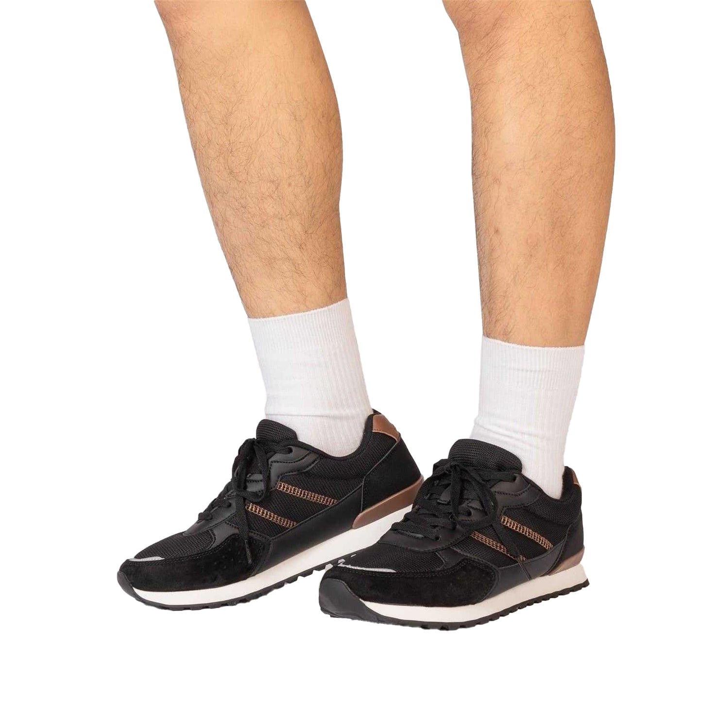 Black - Lifestyle - Donnay Mens Bob Trainers