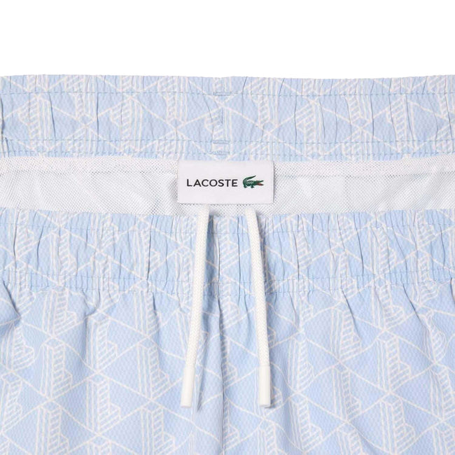 Blue - Side - Lacoste Mens Mid Length Swim Shorts