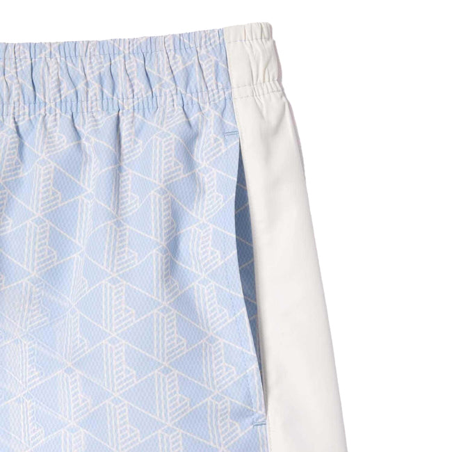 Blue - Pack Shot - Lacoste Mens Mid Length Swim Shorts
