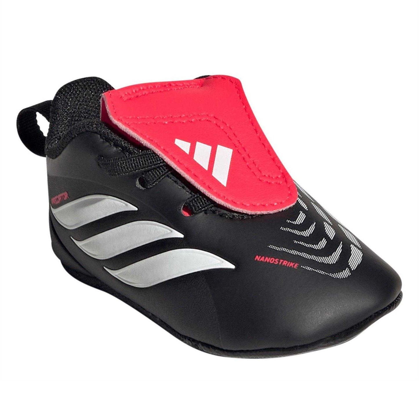 Black-Red - Pack Shot - Adidas Childrens-Kids Predator Artificial Ground Football Boots