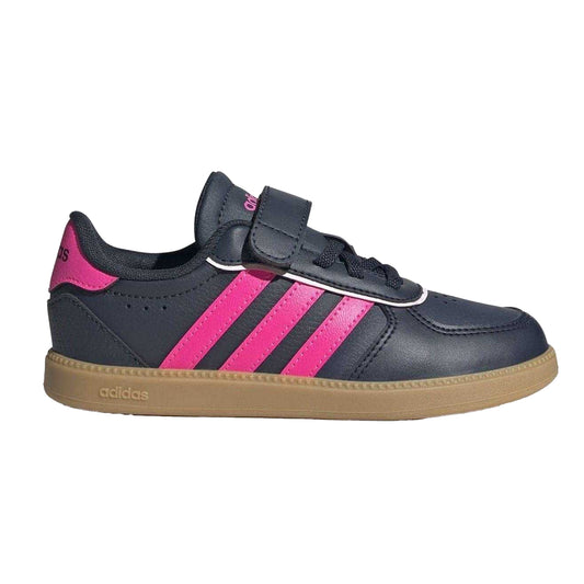 Ink-Pink - Front - Adidas Childrens-Kids Breaknet Trainers