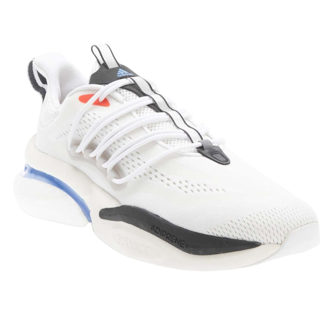 White - Front - Adidas Unisex Adult Alphaboost V1 Trainers