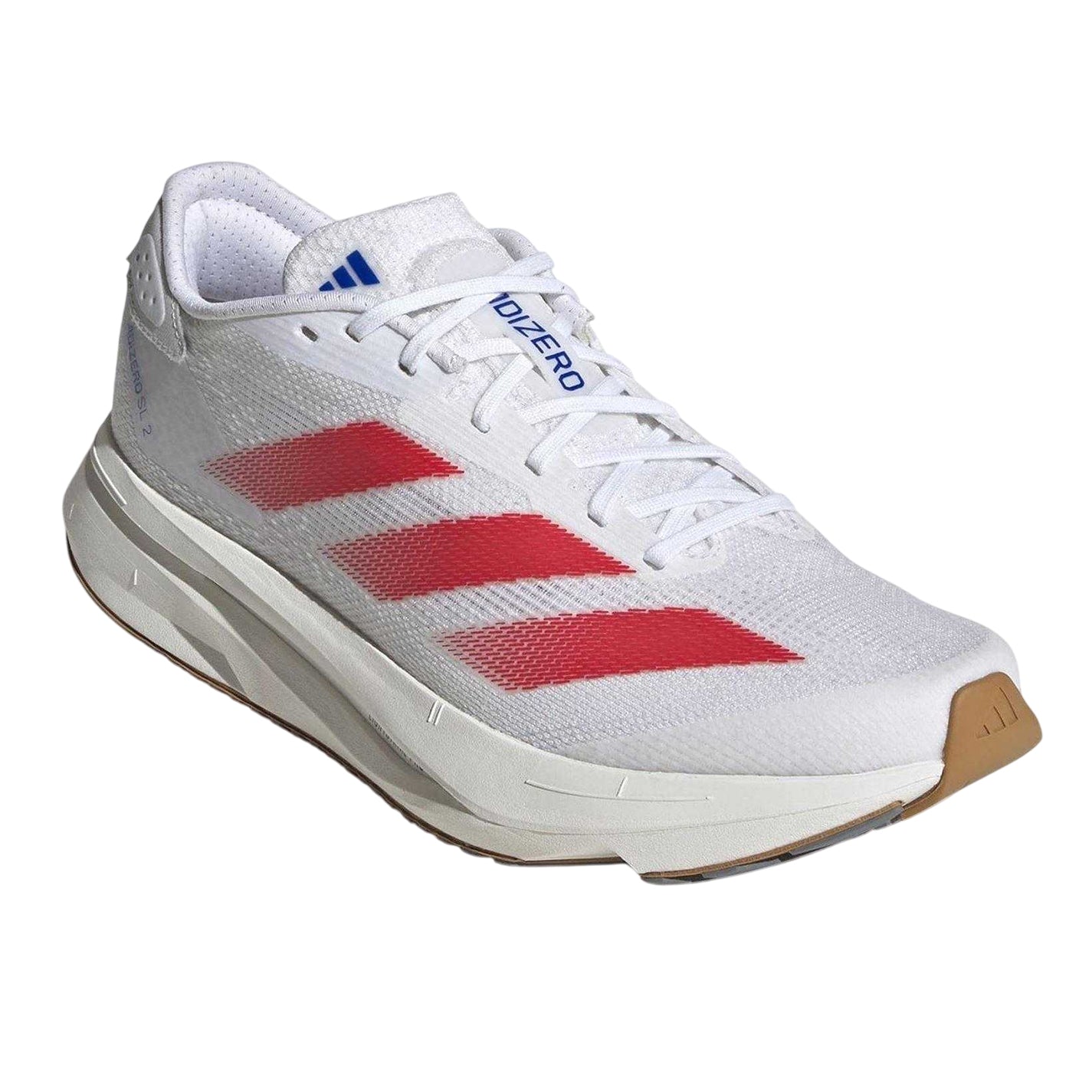 White-Red - Pack Shot - Adidas Womens-Ladies Adizero SL2 Running Trainers