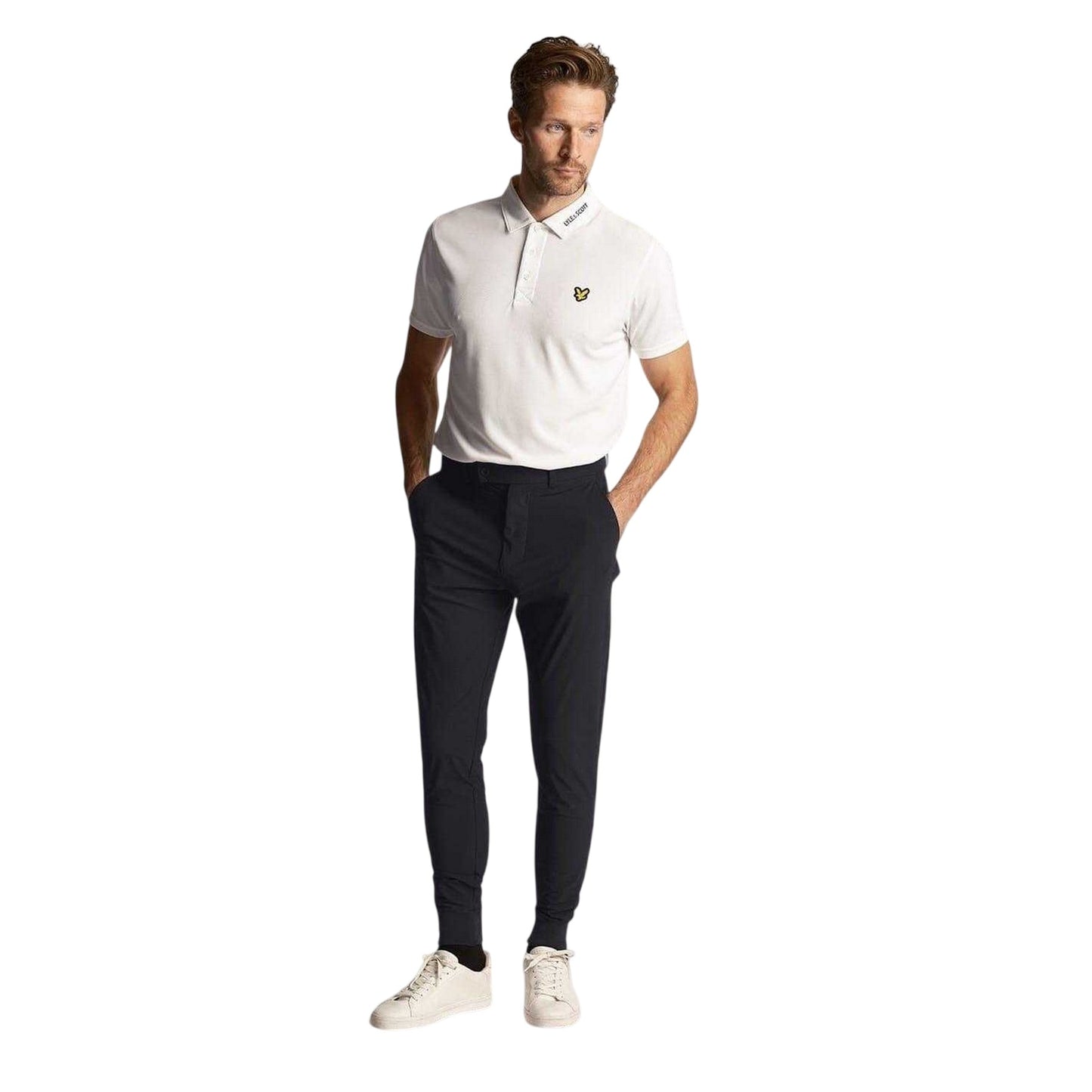 Jet Black - Lifestyle - Lyle & Scott Mens Airlight Slim Chinos