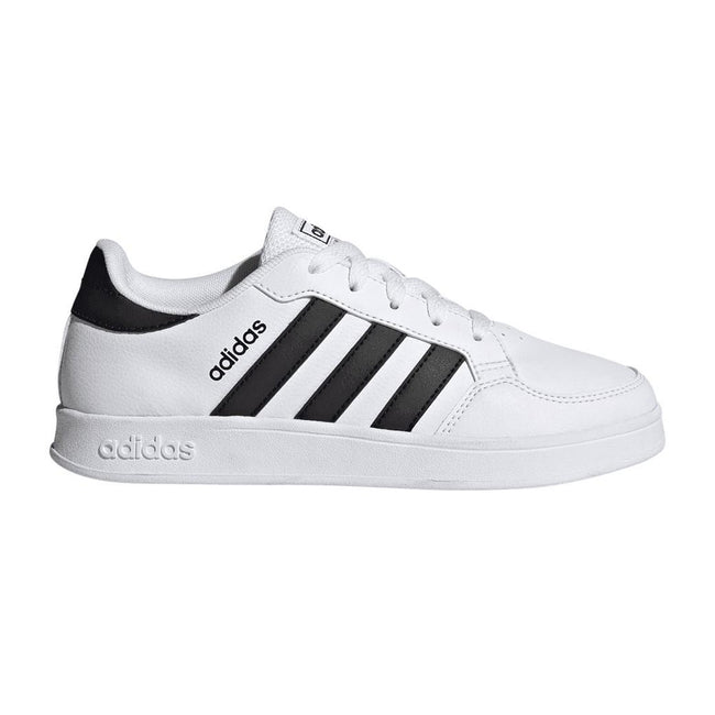 White-Black - Lifestyle - Adidas Childrens-Kids Breaknet 2.0 Synthetic Leather Trainers