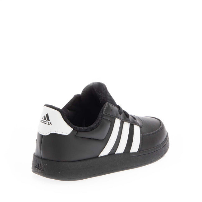 Black - Side - Adidas Childrens-Kids Breaknet 2.0 Synthetic Leather Trainers