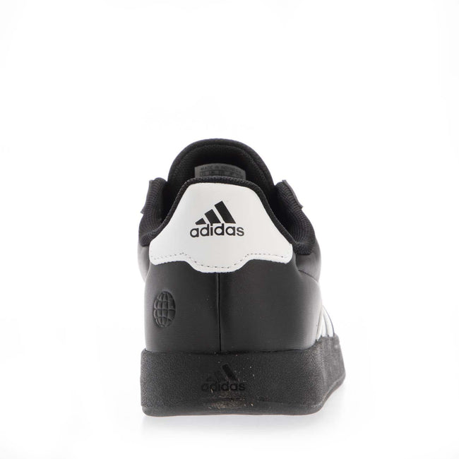White-Black - Close up - Adidas Childrens-Kids Breaknet 2.0 Synthetic Leather Trainers