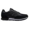 Black-White - Side - Boss Mens Parkour Leather Running Shoes