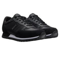 Black-White - Front - Boss Mens Parkour Leather Running Shoes