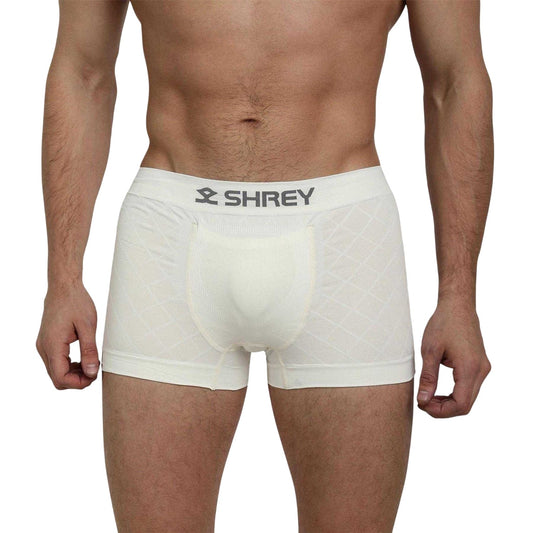 Off White - Front - Shrey Mens Lightweight Boxer Briefs