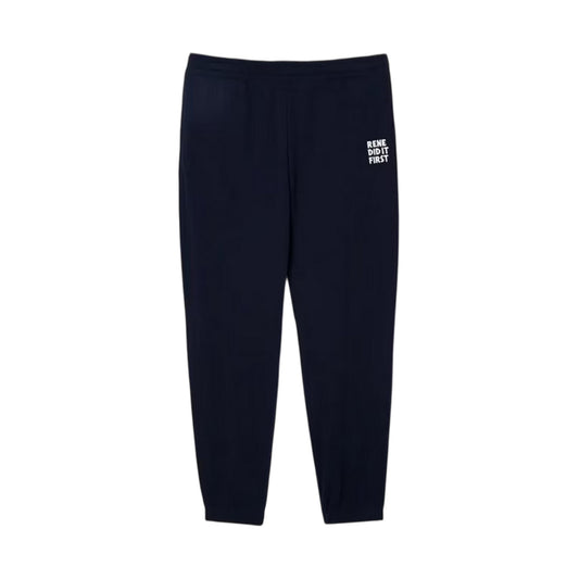 Navy Blue - Front - Lacoste Unisex Adult Rene Did It First Tracksuit Bottoms