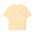 Yellow - Front - Lacoste Womens-Ladies Premium Cotton Crew Neck Boyfriend T-Shirt