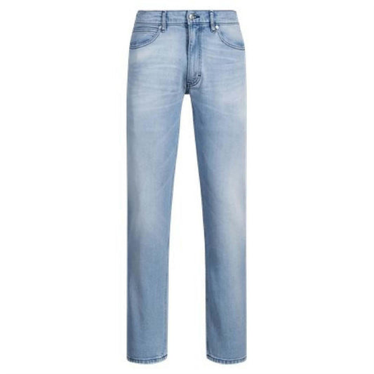 Light Blue - Front - Hugo Mens 708 Denim Slim Jeans
