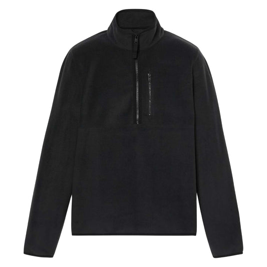 Black - Front - Timberland Mens Mt Willard Quarter Zip Fleece Top