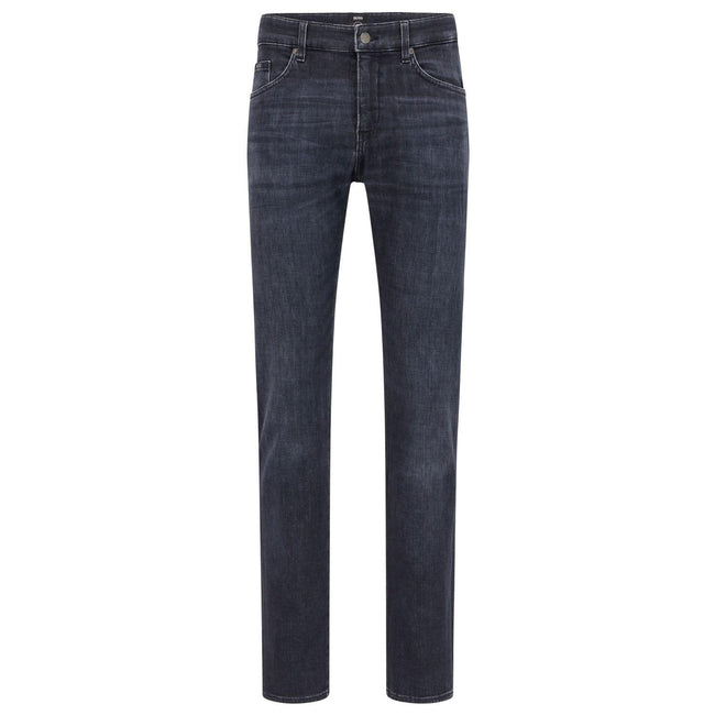 Black - Front - Boss Mens Delaware3 Slim Jeans