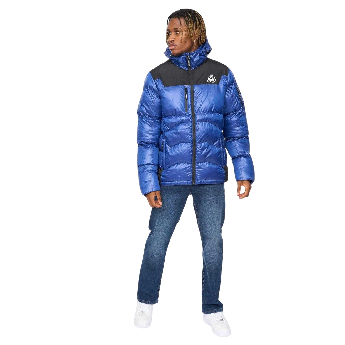 Blue - Lifestyle - Kings Will Dream Mens Ascend Polyester Puffer Jacket
