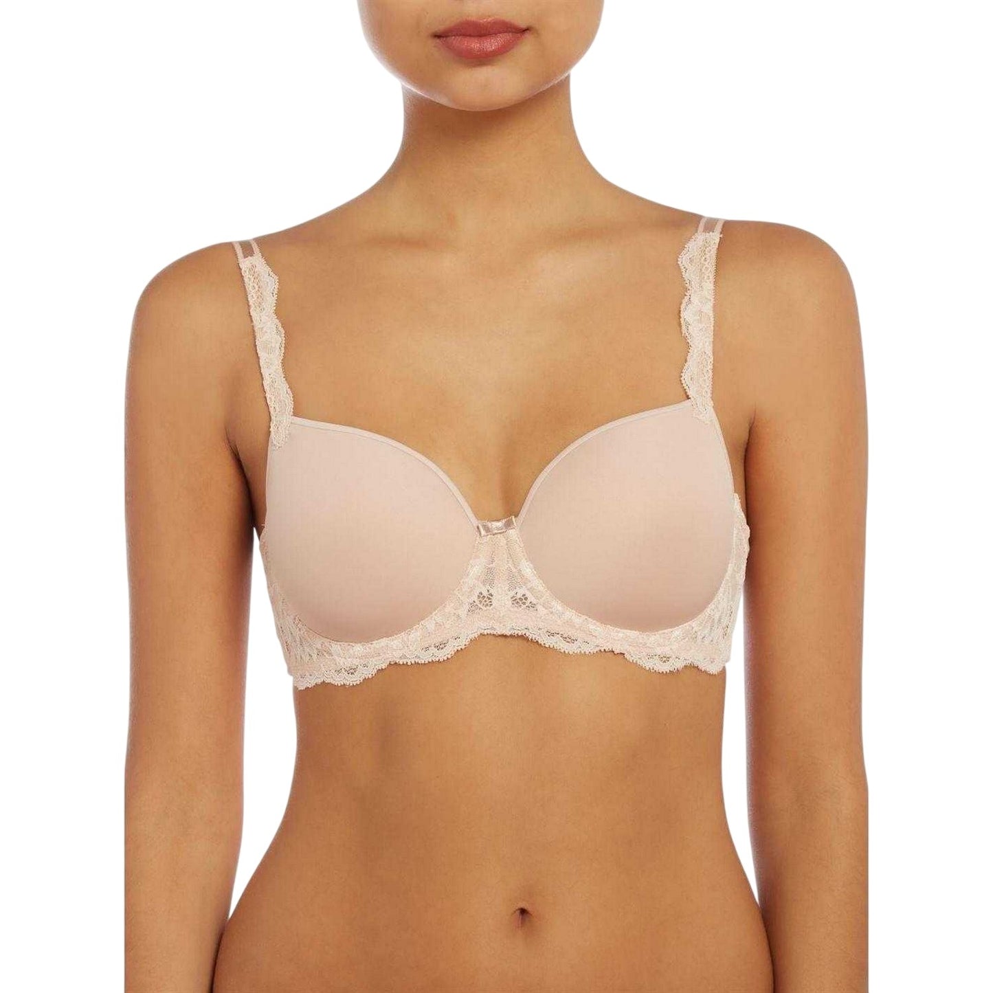 Beige - Side - Triumph Womens-Ladies Amourette Lace Bra