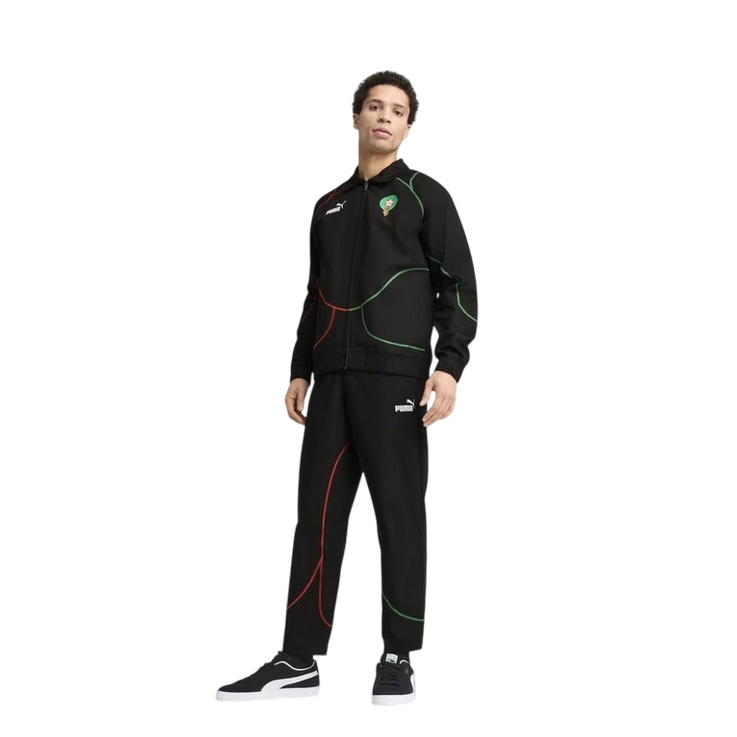 Puma Black - Pack Shot - Puma Mens Morocco Tracksuit Bottoms