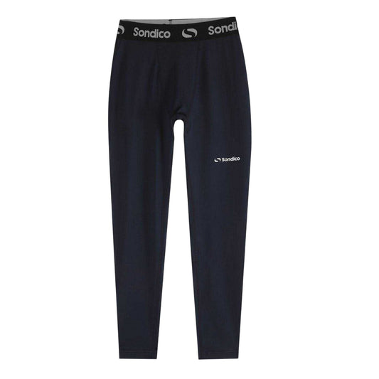 Navy - Front - Sondico Boys Core Logo Base Layer Bottoms