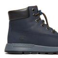 Navy - Close up - Timberland Childrens-Kids Killington Leather Mid Cut Trekking Boots