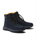 Navy - Back - Timberland Childrens-Kids Killington Leather Mid Cut Trekking Boots