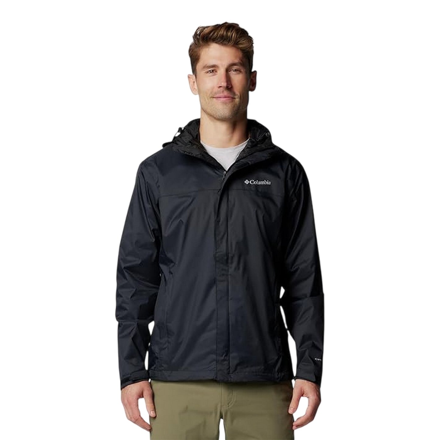 Black - Lifestyle - Columbia Mens Watertight II Waterproof Jacket