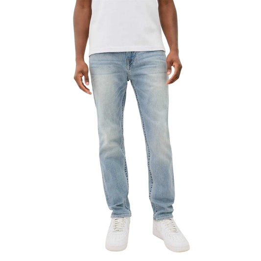 Washed Blue - Front - True Religion Mens Denim Skinny Jeans