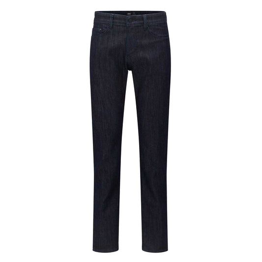 Navy - Front - Boss Mens Delaware3 Slim Jeans