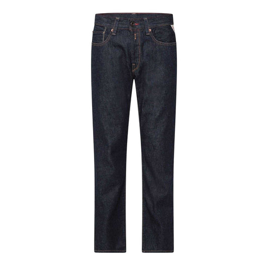 Blue - Front - Replay Mens Deryck Regular Jeans