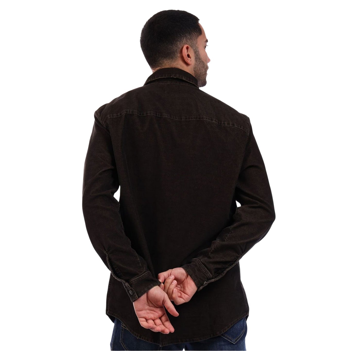 Brown - Pack Shot - Diesel Mens Simply Plain Overshirt