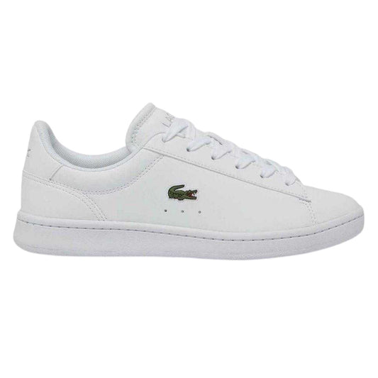 White - Front - Lacoste Childrens-Kids Carnaby Pro Leather Trainers