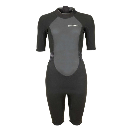 Black - Front - Gul Womens-Ladies Fitted Wetsuit