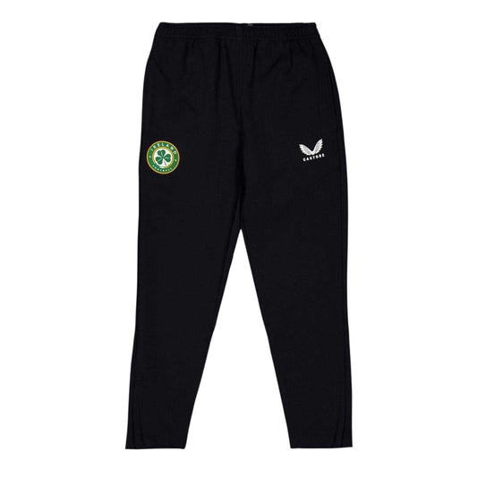 Black - Front - Castore Childrens-Kids Ireland Slim Tracksuit Bottoms