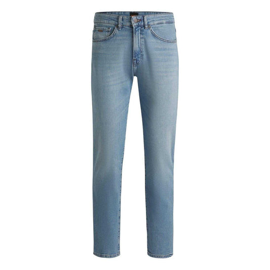 Bright Blue - Front - Boss Mens 5 Pockets Regular Jeans