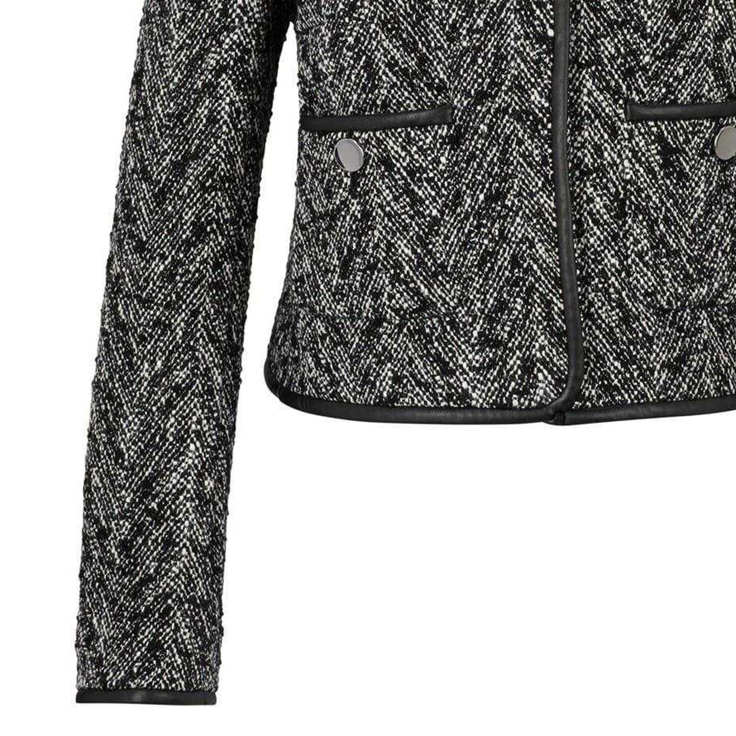 Dark Grey - Side - Boss Womens-Ladies Chevron Regular Suit Jacket