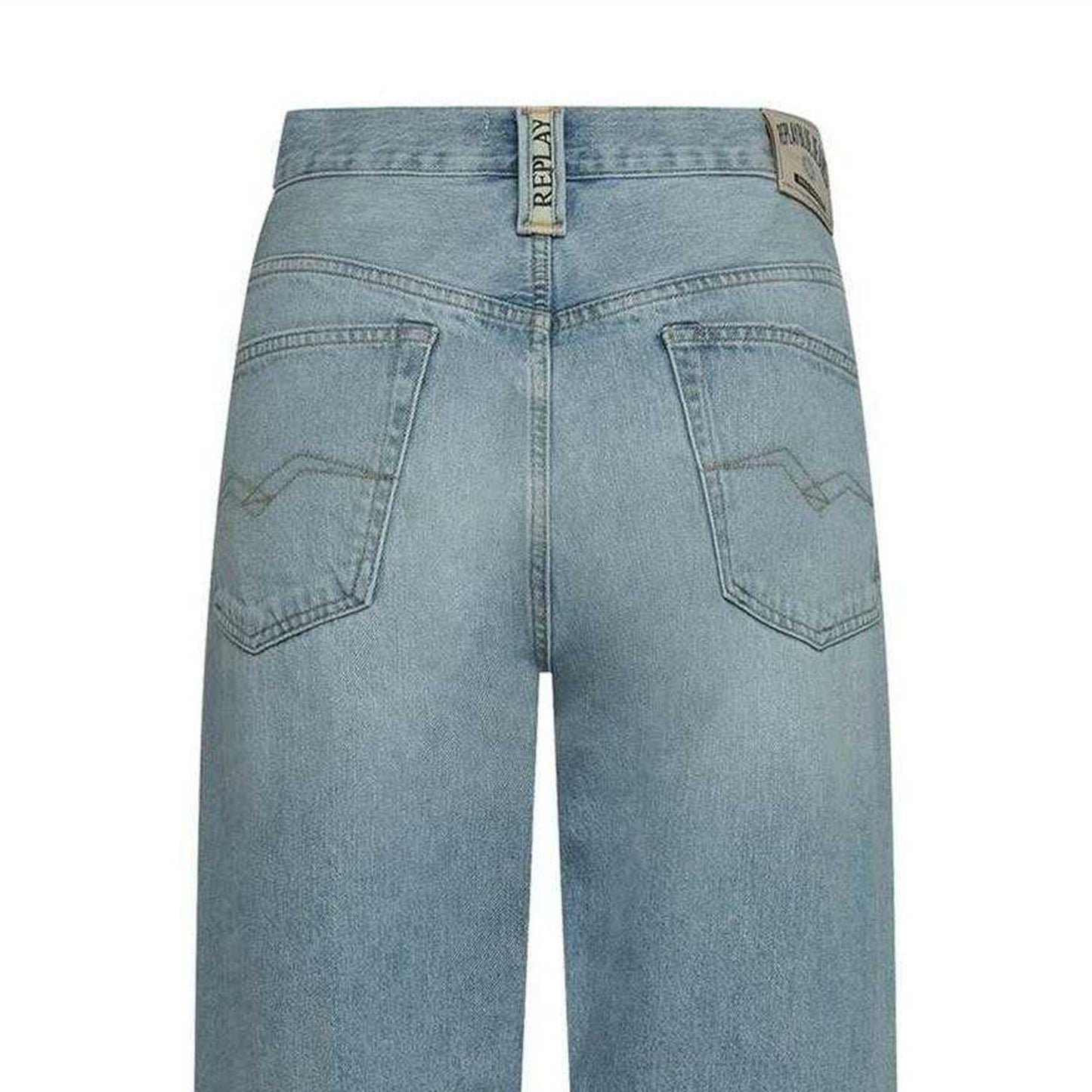 Blue - Lifestyle - Replay Womens-Ladies 9zero1 Straight Jeans
