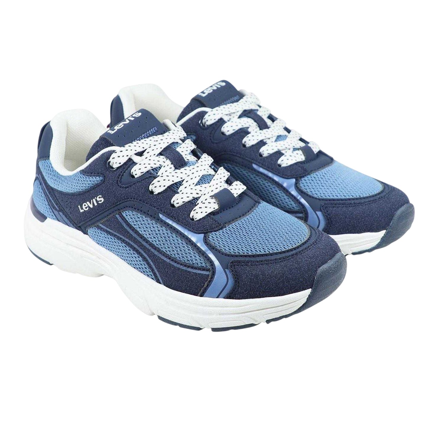 Navy - Pack Shot - Levis Childrens-Kids Curtis Trainers