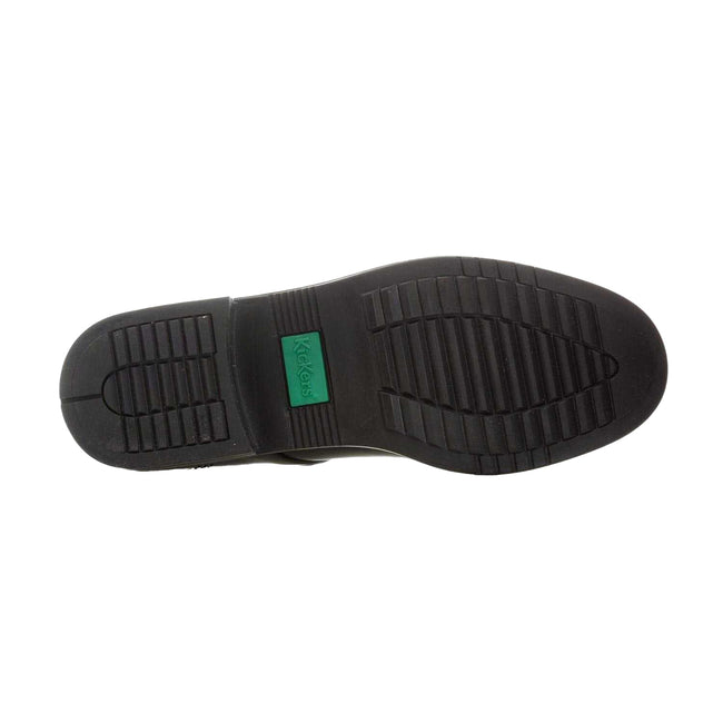 Black - Lifestyle - Kickers Girls Lach Leather T-Bar School Shoes