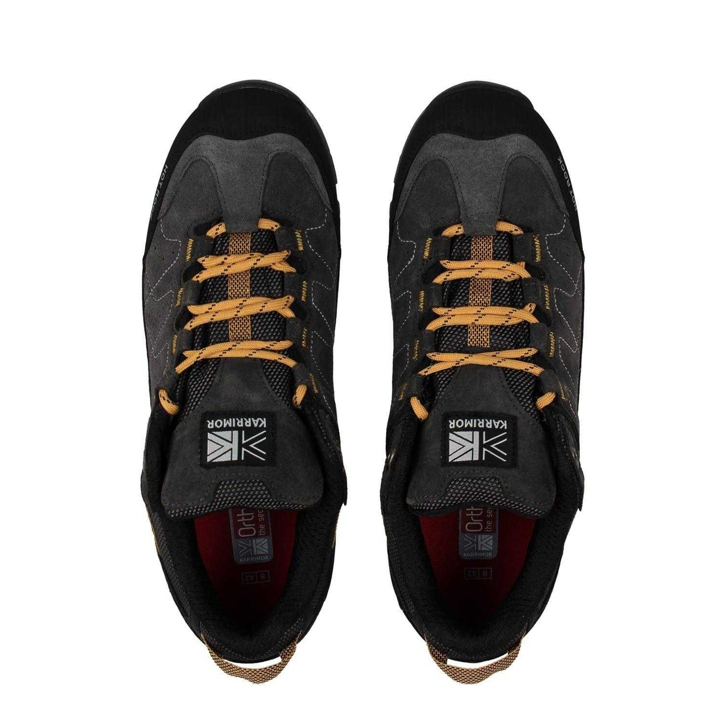 Charcoal-Yellow - Lifestyle - Karrimor Mens Hot Rock Flat Walking Shoes