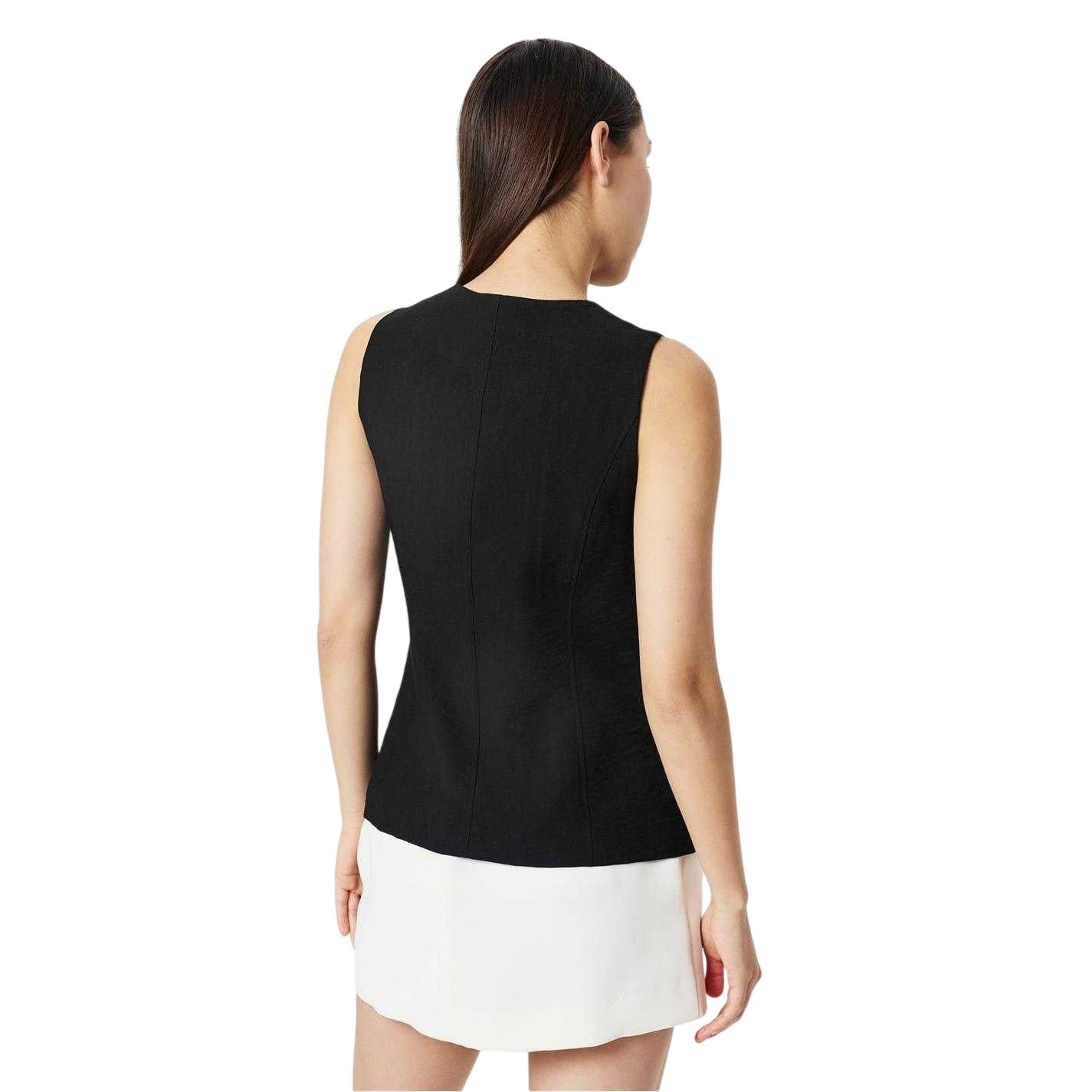 Black - Pack Shot - Edited Womens-Ladies Waistcoat