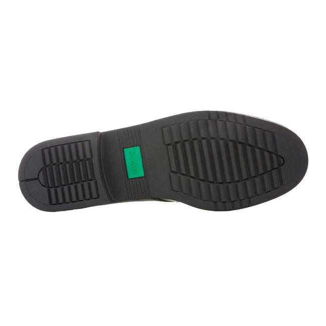 Black - Pack Shot - Kickers Womens-Ladies Lach Leather Loafers