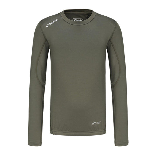 Olive - Front - Sondico Childrens-Kids Core Breathable Long-Sleeved Base Layer Top