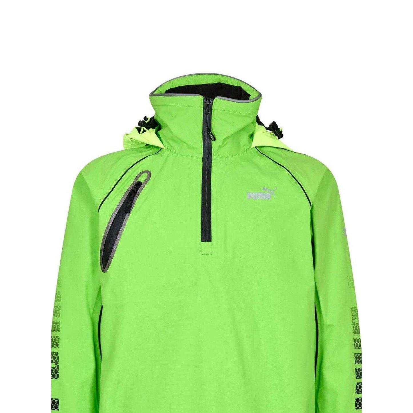 Green - Side - Puma Mens Training Overhead Quarter Zip Top