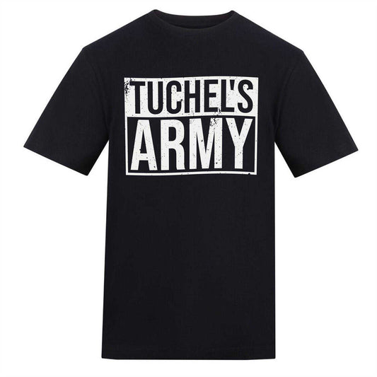 Black - Front - AWD Mens Tuchel´s Army Graphic Print T-Shirt