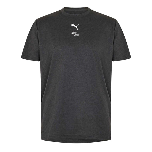 Black - Front - Puma Mens Chest Logo T-Shirt