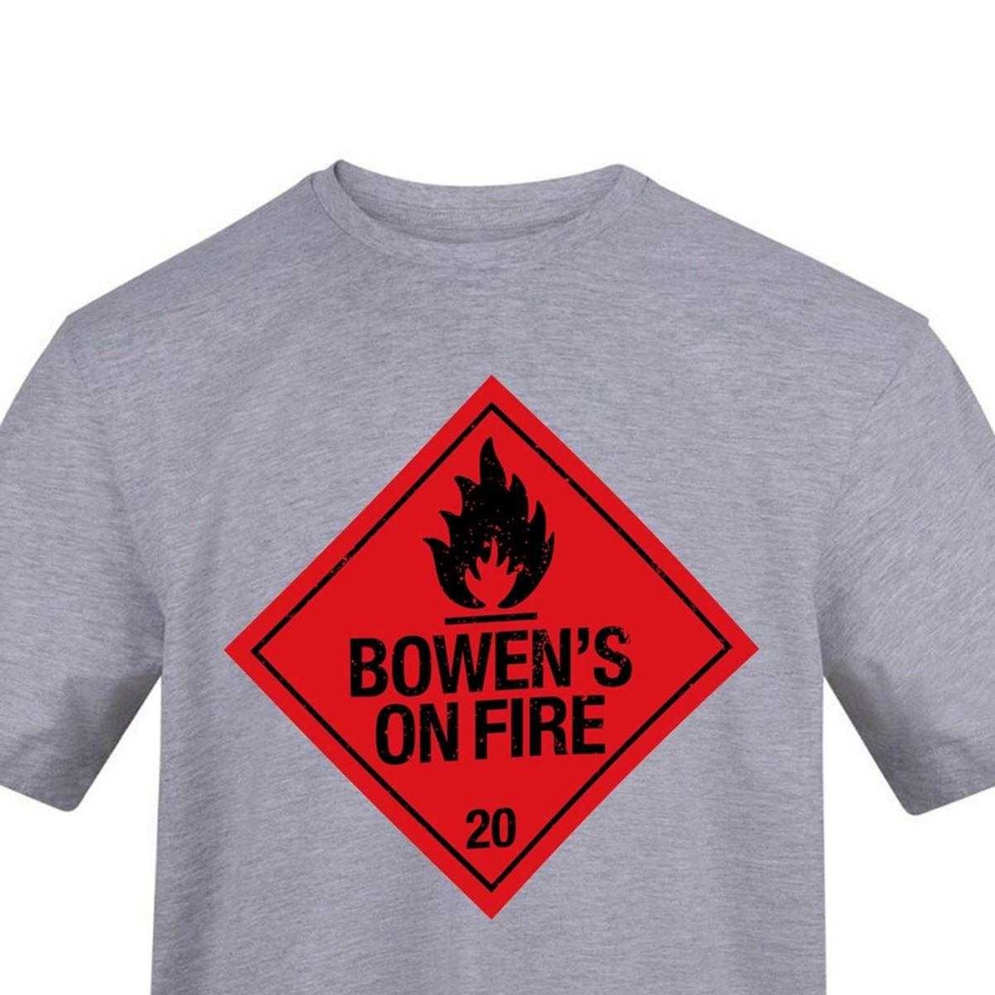 Grey - Side - AWD Mens Bowen´s On Fire T-Shirt