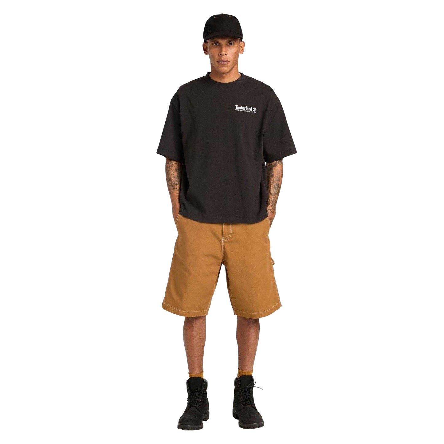 Black - Lifestyle - Timberland Mens Mountain Scene T-Shirt